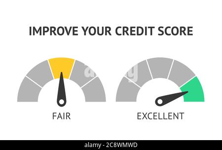 Credit Score Scale Showing Good Value Stock Vector (Royalty Free) 703669501