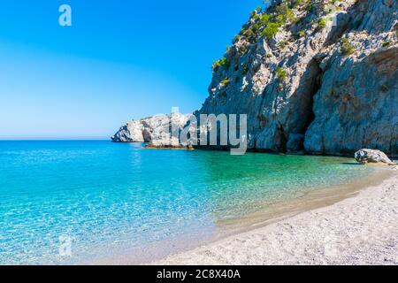 Achata Beach on Karpathos Island, Greece Stock Photo
