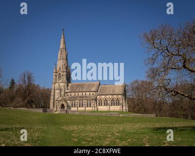 St Mary's Church, Studley Royal. Stock Photo