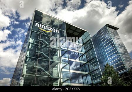 Amazon Headquarters Stock Photo
