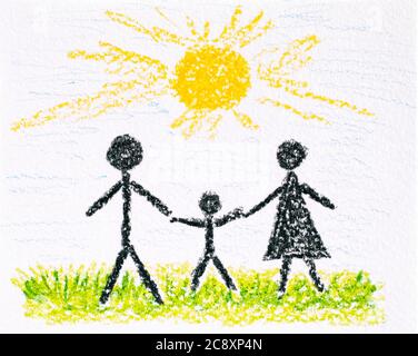 Father and Son Drawing Artwork: 