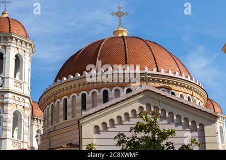 THESSALONIKI, GREECE - SEPTEMBER 22, 2019: Saint Gregory Palamas Holy Metropolitan Church at the center of city of Thessaloniki, Greece Stock Photo