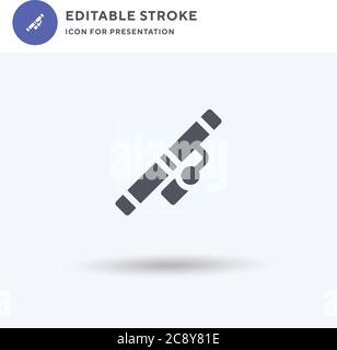 Dizi icon vector, filled flat sign, solid pictogram isolated on white, logo illustration. Dizi icon for presentation. Stock Vector