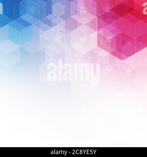 simple colorful background consisting of hexagons Stock Vector