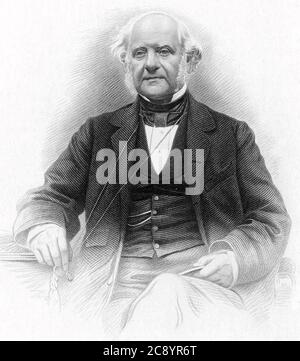GEORGE PEABODY (1795-1869) American financier and philanthropist Stock Photo