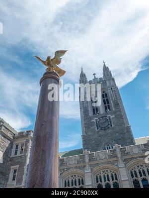 Gasson Tower at Boston College Stock Photo