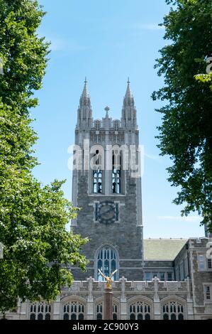 Gasson Tower at Boston College Stock Photo