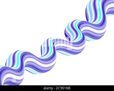 Gradient liquid abstract wave form. Stock Vector