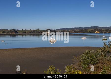 Owhia Harbour, Ohope Beach, Bay of Plenty, New Zealand Stock Photo