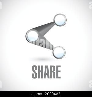 Share icon illustration design over a white background Stock Vector