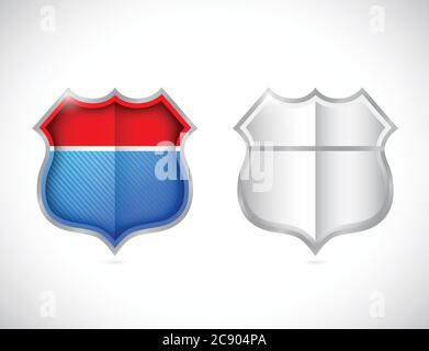 Street signs illustration design over a white background Stock Vector