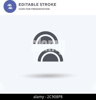 Gujia icon vector, filled flat sign, solid pictogram isolated on white, logo illustration. Gujia icon for presentation. Stock Vector