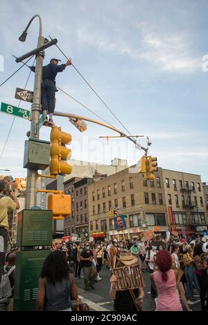 New York, New York, USA. 25th July, 2020. Black Lives Matter Protest Credit: Billy Tompkins/ZUMA Wire/Alamy Live News Stock Photo