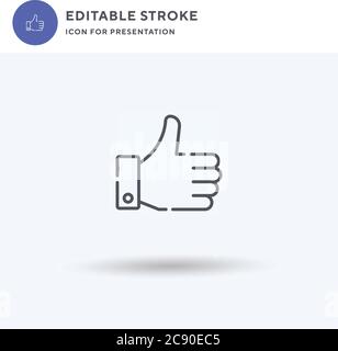 Recommendation icon vector, filled flat sign, solid pictogram isolated on white, logo illustration. Recommendation icon for presentation. Stock Vector