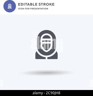 Nomadic icon vector, filled flat sign, solid pictogram isolated on white, logo illustration. Nomadic icon for presentation. Stock Vector