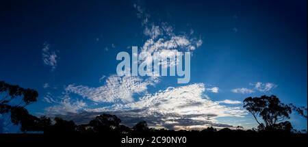 Dramatic cloud formation in the Australian outback Stock Photo