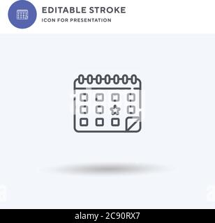 Event icon vector, filled flat sign, solid pictogram isolated on white, logo illustration. Event icon for presentation. Stock Vector
