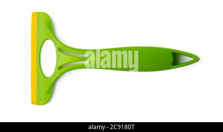 Cleaning tool for windows isolated on white Stock Photo