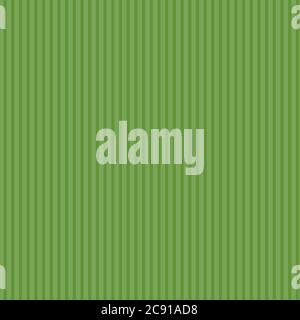 Abstract lawn background. Vector grass green striped seamless pattern. Summer modern surface design with vertical lines Stock Vector