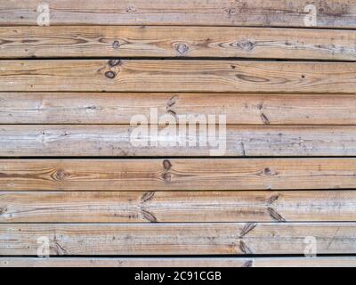Real wooden horizontal boards background texture Stock Photo