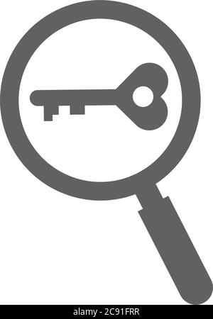 Keyword search icon. Beautiful, meticulously designed icon. Well organized and editable Vector for any uses. Stock Vector