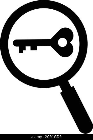 Keyword search icon. Beautiful, meticulously designed icon. Well organized and editable Vector for any uses. Stock Vector