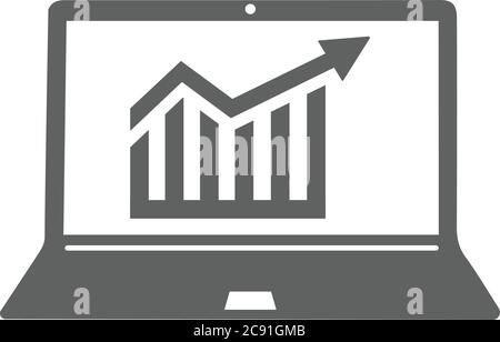 Market analysis icon. Beautiful, meticulously designed icon. Well organized and editable Vector for any uses. Stock Vector