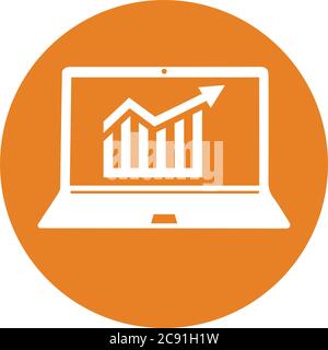 Market analysis icon. Beautiful, meticulously designed icon. Well organized and editable Vector for any uses. Stock Vector