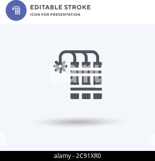 Dynamite icon vector, filled flat sign, solid pictogram isolated on white, logo illustration. Dynamite icon for presentation. Stock Vector