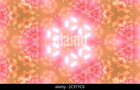 Bright colorful kaleidoscope patterned background for wallpapers Stock Photo