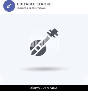 Ruan icon vector, filled flat sign, solid pictogram isolated on white, logo illustration. Ruan icon for presentation. Stock Vector