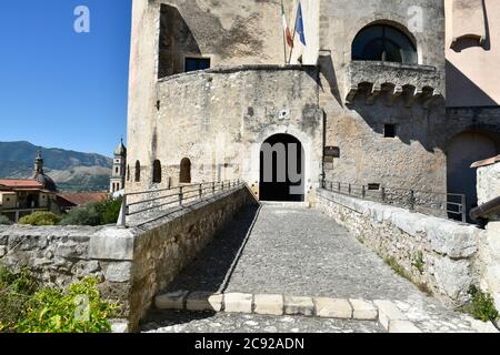 The castle of Venafro, in the Molise region. Stock Photo