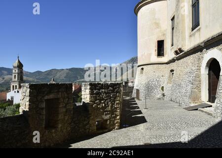 The castle of Venafro, in the Molise region. Stock Photo