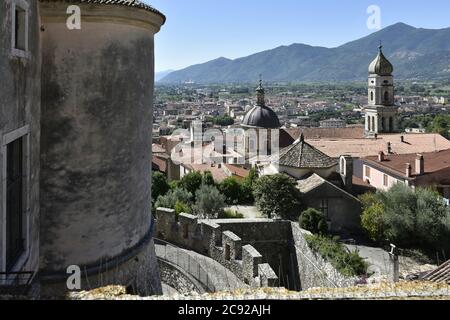 The castle of Venafro, in the Molise region. Stock Photo