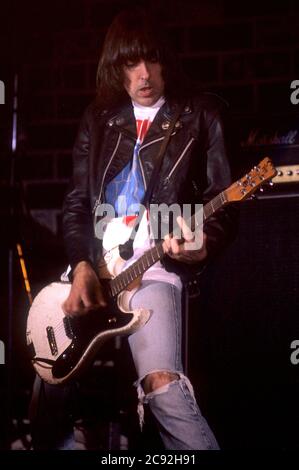 Johnny Ramone of the Ramones live at the SuperBang '93 in the