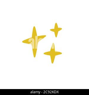 stars doodle icon, vector illustration Stock Vector