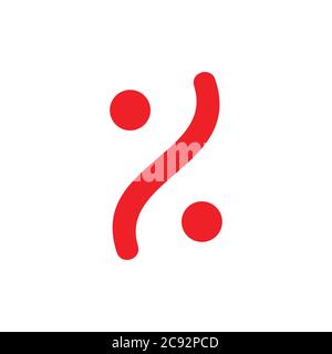 percentage curves design symbol vector Stock Vector