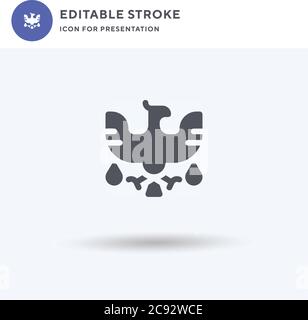 Phoenix icon vector, filled flat sign, solid pictogram isolated on ...