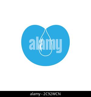 love water drop juice symbol logo vector Stock Vector