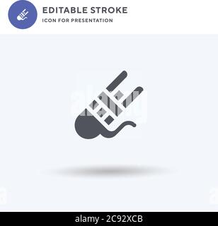 Sheng icon vector, filled flat sign, solid pictogram isolated on white, logo illustration. Sheng icon for presentation. Stock Vector