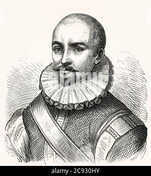 Michel Eyquem de Montaigne, Lord of Montaigne , 1533 –1592, philosopher of the French Renaissance Stock Photo