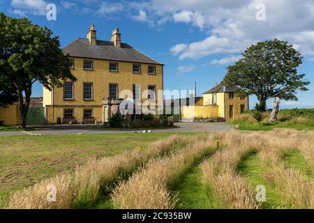 26 July 2020. Banff, Aberdeenshire, Scotland, UK. This is the Banff Castle in the summers sun. Stock Photo