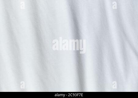 Texture and background of crumpled white fabric. Stock Photo