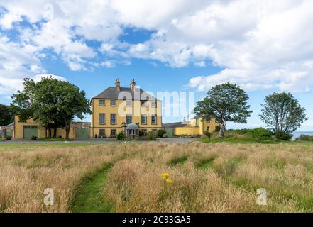 26 July 2020. Banff, Aberdeenshire, Scotland, UK. This is the Banff Castle in the summers sun. Stock Photo