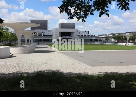 Darmstadt, Hessen/ Germany - May 31 2019: Theater of Darmstadt located at Georg-Buechner-Platz Stock Photo