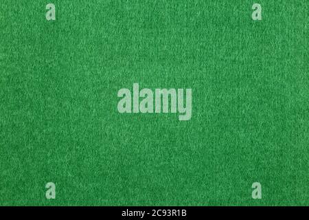 Close up view of green felt for background Stock Photo
