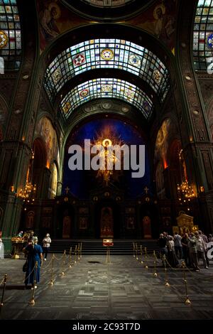 Interior of Main temple of Russian armed forces, Patriot park, Kubinka, Moscow region Stock Photo