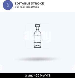 Mezcal icon vector, filled flat sign, solid pictogram isolated on white, logo illustration. Mezcal icon for presentation. Stock Vector