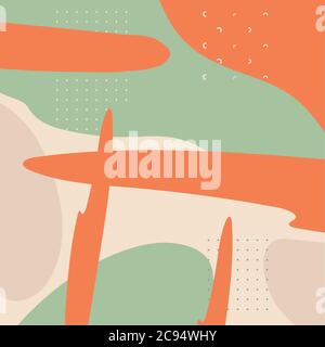 contemporary paint work art abstract style vector illustration design Stock Vector