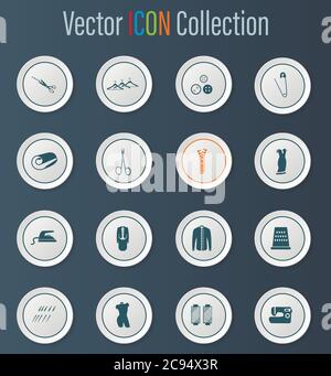 tailoring vector icons Stock Vector